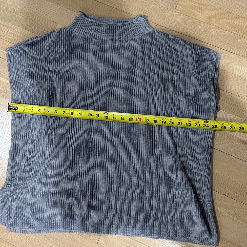Eileen Fisher Grey Cotton Knit Pullover sweater, L - Picture 6 of 6